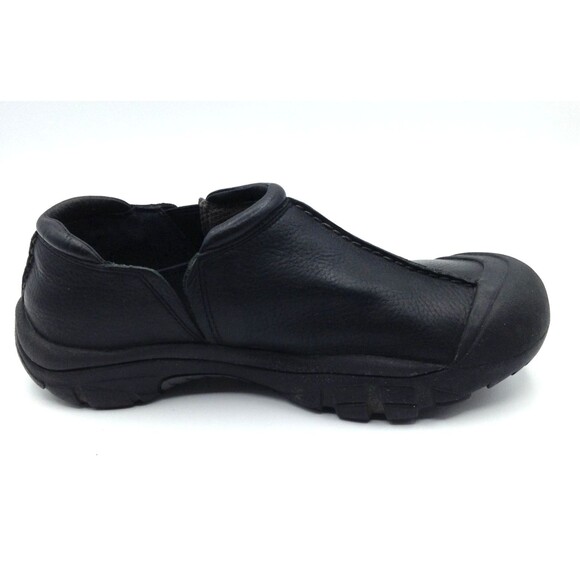 KEEN Slip On Shoes Wn 9 Black Providence Leather Outdoor Preppy Comfort Cushion - Picture 5 of 13